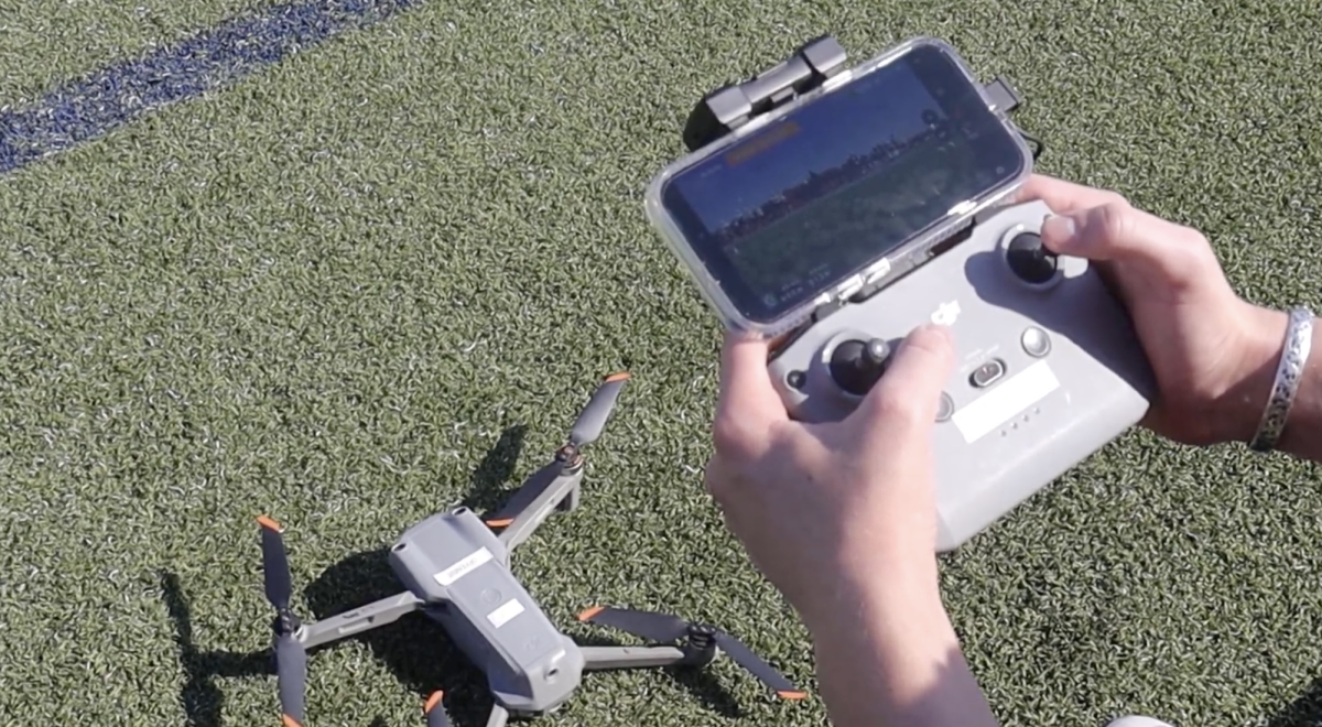 Wakeland's high-tech playbook includes film captured on a drone and iPhone app.